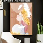 泡泡女孩顽皮可爱装饰画