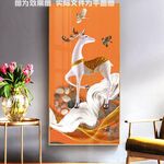 白色麋鹿装饰画