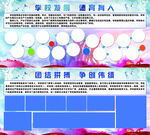学校教育宣传栏展板