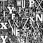 字母印花图案