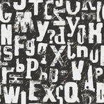 字母印花图案