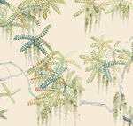 植物树藤小清新壁画装饰画