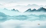 大气简约中式山水 文件分层 