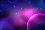 紫色宇宙星空星系背景