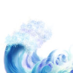 海水海浪插画元素