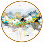水墨山水画 