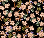 沙滩度假风热带花卉图案