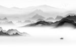新款简约山水 TIF文件分层