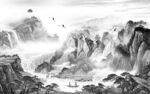 高端 简约山水 TIF文件分层