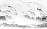 高清 山水背景墙画 tif分层