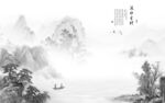 中国风爆款山水 分层TIF文件