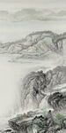 大气玄关山水画 TIF分层图