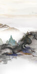 新款玄关意境山水 文件分层 