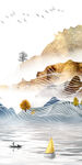 现代 新玄关山水画 文件分层 