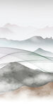 中式 玄关风景山水 分层文件 