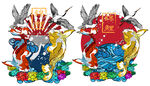 插画素材 纹身图案 国潮
