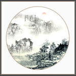 水墨山水画