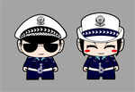 Q版警察卡通