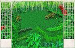 茶楼绿植背景墙