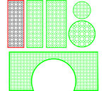 四叶花格矢量