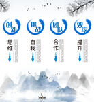 企业挂画  企业海报 中国风
