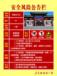学校门口安全风险公告栏