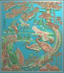 寺庙祠堂迎客松
