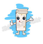 卡通云片糕矢量图