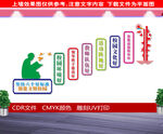 六个好标准楼道文化墙