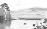 爆款新式山水 tif分层画 