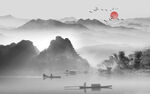 水墨山水画