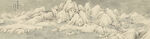 古典山水雪景中式装饰画