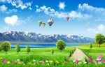 草原风景背景