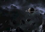 陨石土星环图片