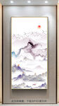 中式山水 玄关画