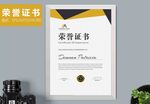 荣誉证书时尚竖版证书