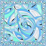 方巾  大牌  数码印花  