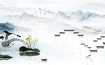 忆江南中式电视背景墙