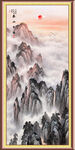 竖幅山水画