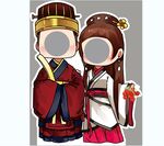 卡通汉服男子女子