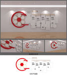公司发展历文化背景墙设计 