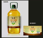 食用油包装效果图和平面图 