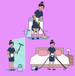 卡通清洁工