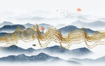 抽象山水画