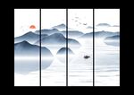 水墨山水画 