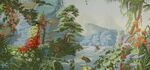	 美式热带雨林植物西洋画壁纸