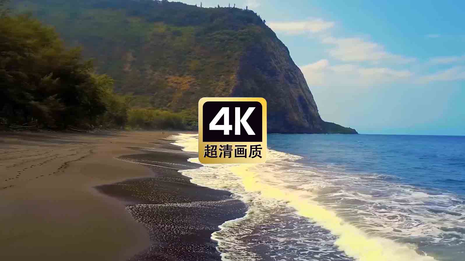 短视频素材航拍热带沙滩