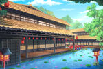 日式建筑花园
