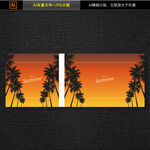 黄昏海滩风景