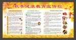 秋季健康教育宣传栏